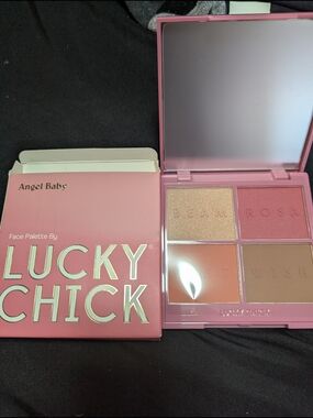 Lucky Chick Angel Baby Women Makeup Blush Palette - Pink